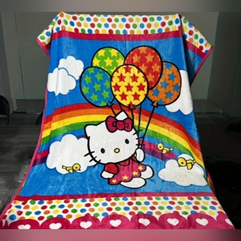 Brand New 2024 Hello Kitty Fleece Blanket
